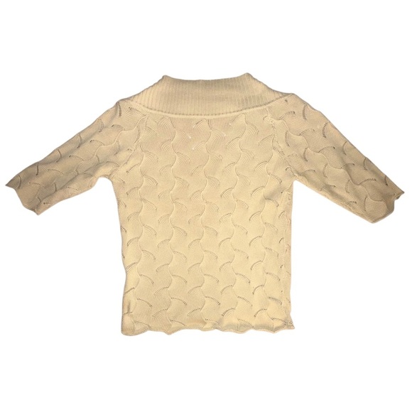 Catherine Malandrino | 3/4 Sleeve Knit V-Neck Pullover Sweater - Size L - Picture 2 of 7